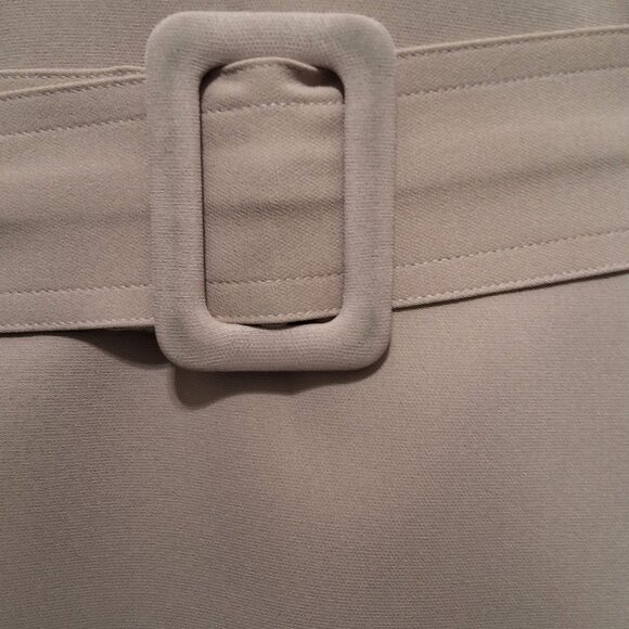 Prima Womens L Belted Trench Coat Beige w/ Bonus Scarf Set Preppy Heritage - Picture 12 of 12